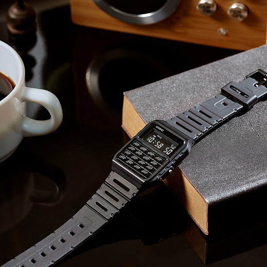 Casio (CASIO) watch, the same model as Breaking Bad's old white, retro small square calculator electronic watch, fashionable and trendy unisex watch CA-53WF-1B, recommended by the store manager