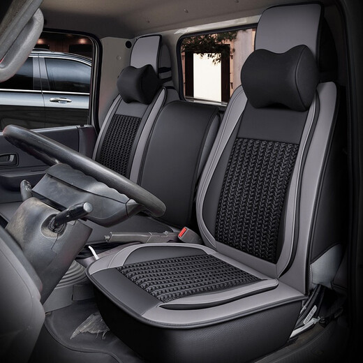 
China National Heavy Duty Truck Chengdu Ace Series Seat Cover 757b 777b777BP 737B Truck Four Season Seat Cushion Three-Seater Black and Red Standard Edition