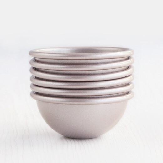 Xuechui Snow Mei Niang mold semi-circular jelly pudding mousse small cake mold 7cm baking mold 6 pieces