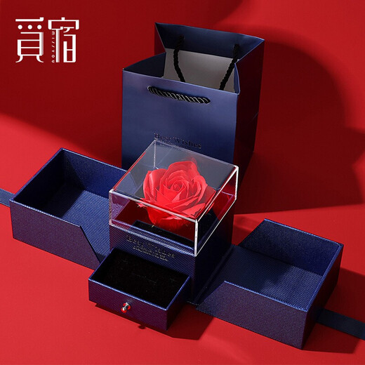 Misu Platinum Earrings for Women Fashionable PT950 Platinum Water Drop Earrings Laser Car Flower Earrings Christmas Gift Large Size 4.4-4.6g + Blue Silk Gift Box