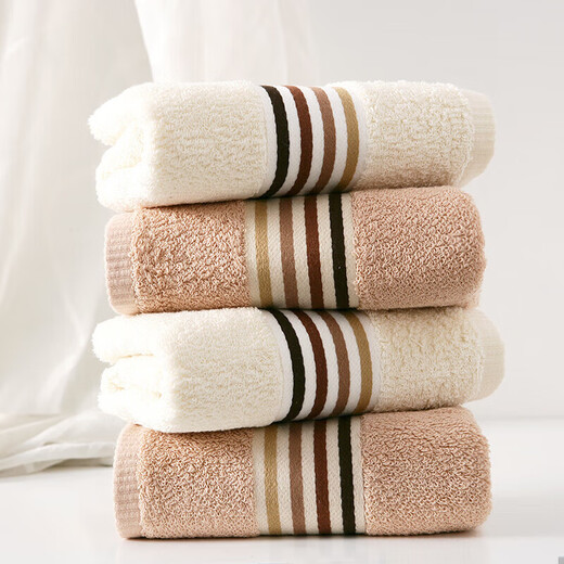 Gold type A pure cotton towel face wash towel absorbent water towel face wash towel two pack 120g/box