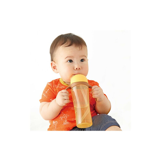 贝亲（Pigeon）【日本直邮】贝亲吸管杯 婴幼儿双把手儿童水杯 9个月宝宝学饮杯 吸管杯13757【9个月以上】 330ml 【耐热120℃】