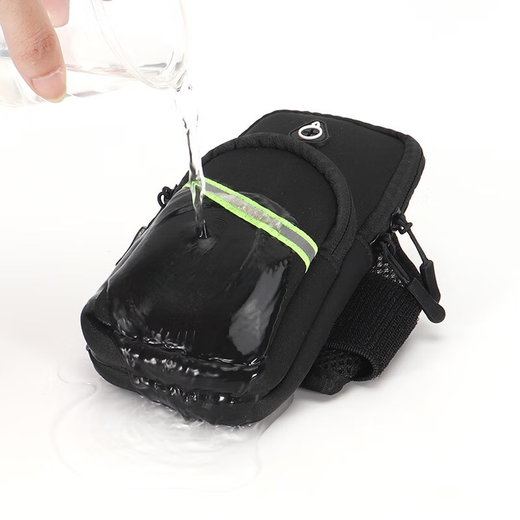 Xu Qixing running mobile phone bag arm bag arm wrist men's and women's special equipment mobile phone bag fitness sports mobile phone arm cover gray suitable for 6.5 inches to 7.2 inches