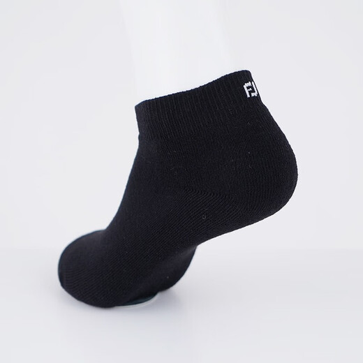 FootJoy高尔夫男士袜子FJ ComfortSof运动舒短袜golf短筒袜子踝袜运动 黑色三双装 15276