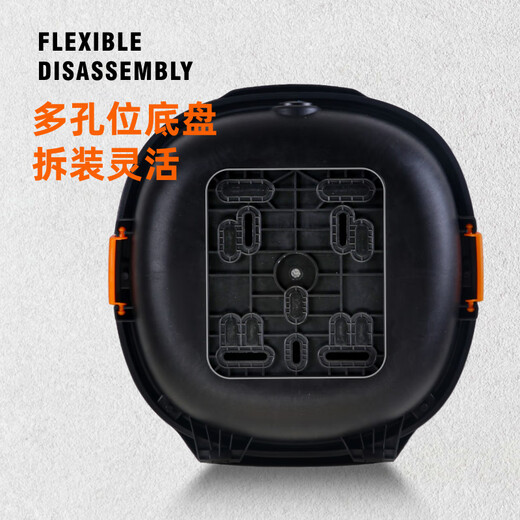 GSB电动车后备箱贝壳箱飞碟防震通用电瓶车储物箱大小电动自行车尾箱 9928白色