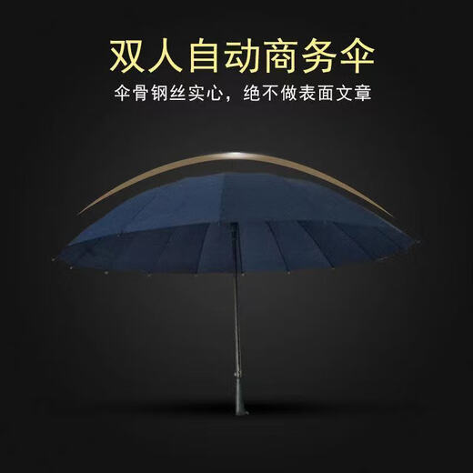 Zhongxinyuan Wind Resistant Umbrella Double Long Handled Outdoor Umbrella Windproof Small Dual-Purpose Umbrella 16 Rib Automatic - Rose Red Zhongxinyuan Wind Resistant Umbrella Double Long Handled Outdoor Umbrella Windproof Small Dual-Purpose Umbrella 16 Rib Automatic - Rose Red