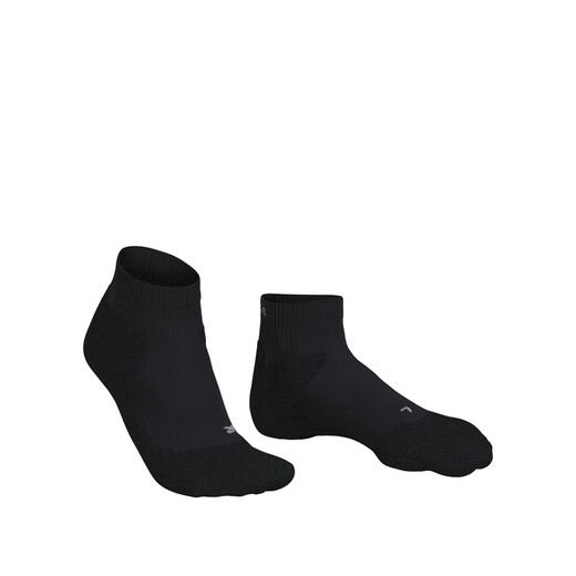 FALKE German Eagle Import RUTrail Breathable Sweat Absorbent Sports Running Socks Couple Men and Women Socks 16793/16794 3010- Black [16794 Women] 1 pair One size 35-36