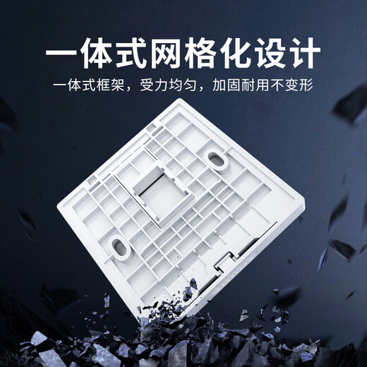 CFRHE Changfenglian et panneau réseau universel à 4 ports à port unique et double port de type 86 avec module sans câble Prise de port réseau non blindé Gigabit de catégorie 6 Panneau d'information technique ignifuge RJ45 CF-8602 Panneau à 2 ports blanc