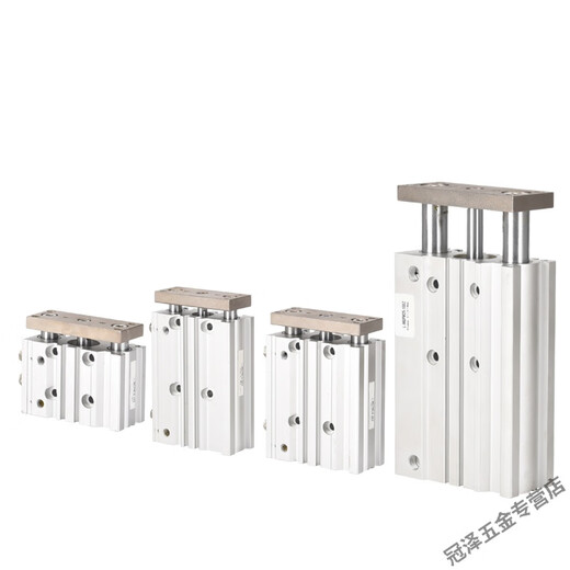 XMSJ Zylinder kleiner pneumatischer MGPM20-Führungsstange 3 Drei-Achsen-Zylinder 16-100-12-7510z Zylinder Bohrung 32 mit magnetischem MGPM12250