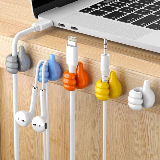 Youqin Ladekabel Daten Kabelprozessor Netzwerkkabelleitungseinfügungskabel Artefakt Traaceless selbst kleber Clip-Draht-Speicher-Lagebereich gemischte Farbe Daumen-10-Packs