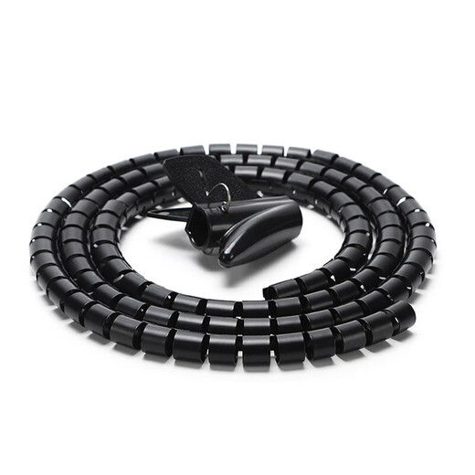 Host de herramientas informáticas Almacenamiento de cables/Administrador de cables Conducto para cables cubierto Conducto para cables Equipo médico de 26 mm Protección contra mordeduras de mascotas Se puede cortar a la medida necesaria para su uso Negro 1,5 metros de largo 26 mm de diámetro Incluye 1 clip para gestión de cables