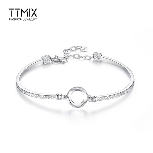TTMIX fashion platinum bracelet women's pt950 platinum bracelet Möbius strip 5.23g
