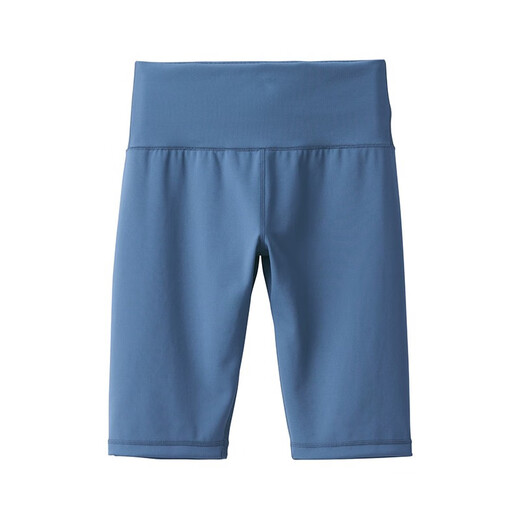 Muji Walker Frauen leicht trocknend halb Langhose Big04a3s Leggings Blau M.