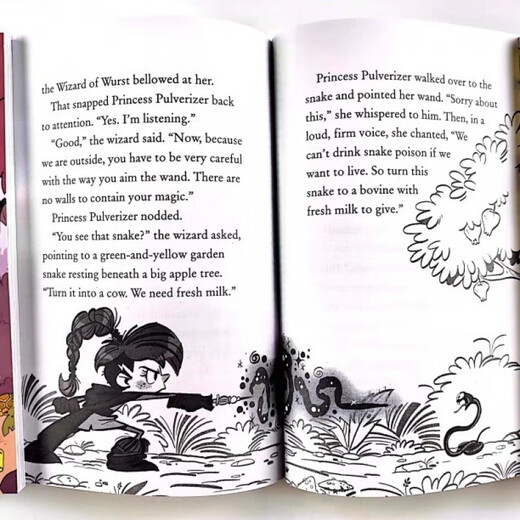 Princess Pulverizer Series 8 Volumes English Princess Pulverizer Livre de chapitres illustrés pour enfants Princess Pulverizer Series 8 Volumes English Princess Pul