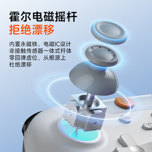 EasySMX Jueying X05 Wireless Game Controller Switch2 Bluetooth Apple Computer PC Mobile Phone Steam Android Ming Mo Yuan Xu Zhi Yu Black Myth Wukong Double Shadow Wonderland White Mist Gray