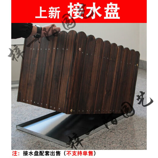 Carbonized flower box anti-corrosion wood structure anti-corrosion wood rectangular balcony vegetable planting box bucket outdoor terrace set length, width and height 120*40*40 thick 1.2 large