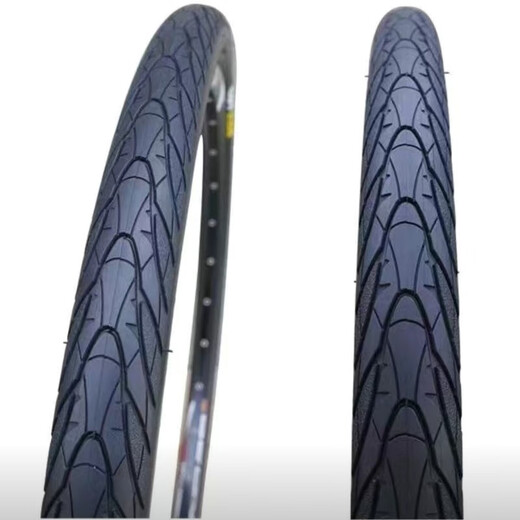 Zhengxin tire shark fin mountain bike to be converted into road tire 26/27.5 inch x 1.75 bicycle half-bald tire 27.5x1.75 puncture-proof tire + beautiful mouth inner tube set
