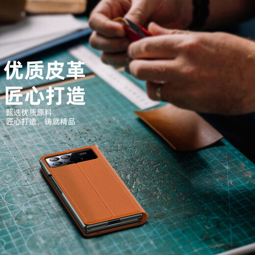 KMaxAI is suitable for Xiaomi Mix Fold3 mobile phone case, folding screen protective cover, mixfold3 stand-type magnetic all-inclusive anti-fall smart sleep business leather case, black