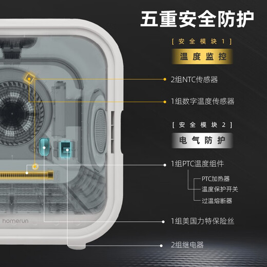 Homerun Pet Smart Drying Box Cat Dryer Fully Automatic Blow-Drying Box Dog Bathing Quick Dryer 50L Pet Smart Drying Box PD50