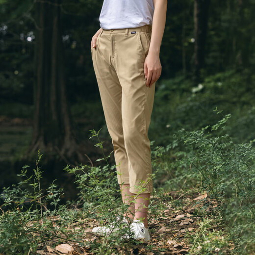 AIGLE Spring and Summer Classic UPF40+DFT Quick-drying Moisture-wicking Cropped Pants Women's Apricot AT702 36 (160/70A)