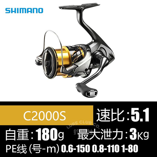 SHIMANO Shimano Listening Parwa Spinning Wheel TWINPOWER Iron Plate Wheel Ultra-Long Deep Sea Boat Fishing Reel C2000S Left and Right Hand Interchangeable