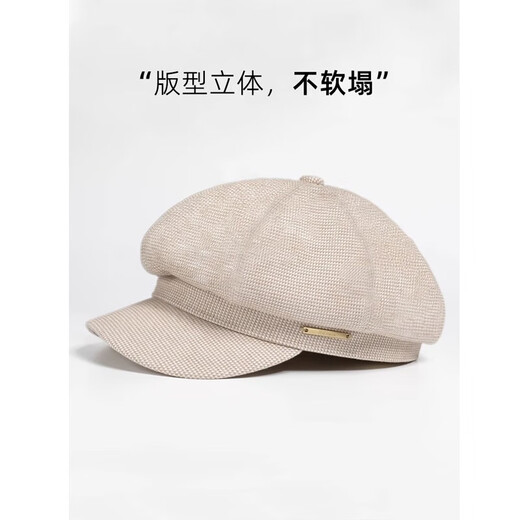 Scarecrow (MEXICAN) beret hat for women new fashion versatile face-showing small octagonal hat newsboy trend beret hat fashionable black one size