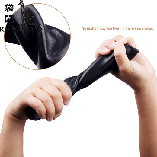 Kangaroo (KANGAROO) high-quality new men's wallet passport bag air ticket clip travel document storage bag multi-function card bag overseas passport black
