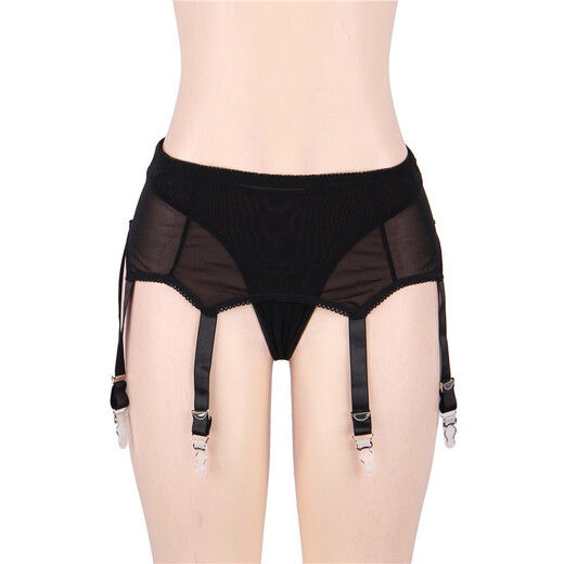
Kangmengdi European and American sexy underwear large size couple sex stimulating garters black stockings sexy thong fat mm200Jin[Jin equals 0.5 kg] black (garter + thong) M Recommended 130Jin[Jin equals 0.5 kg]