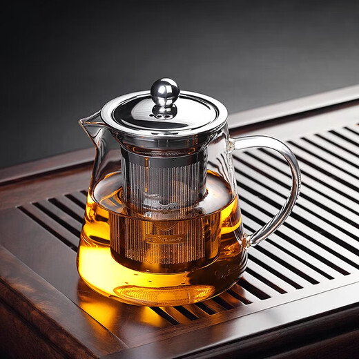 Japan imported high-quality glass teapot filter tea set household tea set thickened heat-resistant glass P025-(single pot) 400ml