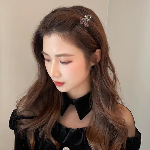 Xiangwan hairpin bow bangs clip small hairpin girl side clip small grab clip forehead side hairpin headband hair accessories