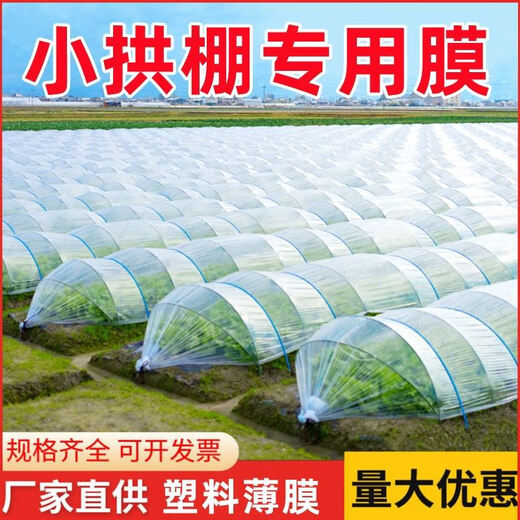 Jiayou agricultural transparent plastic film for small sheds for growing vegetables, agricultural special film, plastic cloth insulation mulch film to prevent cold, 4 wires, special film for small sheds, 2 meters wide and 1 meter long