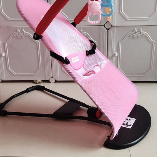 Lightning Case Baby Rocking Chair Coaxing Baby Coaxing Baby Sleeping Cradle Lounge Chair Folding Adjustable Rocking Chair Soothing Chair Green Grid Style