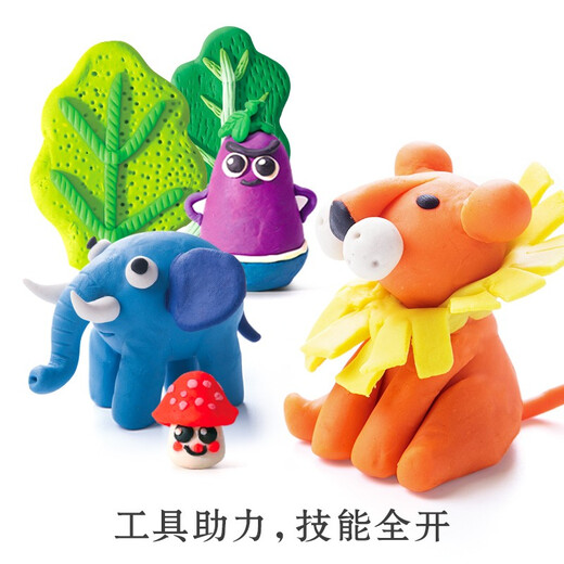 Meile Childhood Colorful Mud Plasticine Children's Non-Toxic Handmade Flour Mud Clay 24 Color Primary School Student Gift

