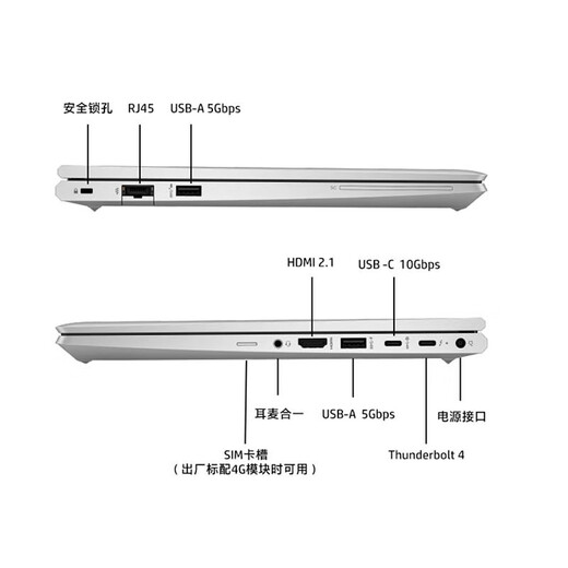 惠普（HP） Elitebook 640G10/640 G9 /630 G10 /630 G9 商用高端轻薄笔记本办公电脑 640 G10 i7-1355u 核心显卡14英寸 32G内存 1TB  P