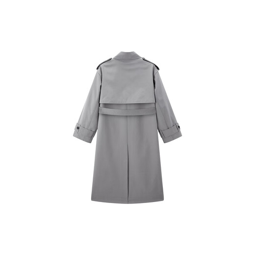 Peacebird [même style dans le centre commercial] Vêtements féminins 2025 Spring Nouveau Silhouette Windbreaker Silhouette A1Bef1396 Gray L 165