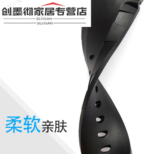 珠佩丽原装沛纳海表带适配手PAM616/1305/692/1950原针扣24 PNH-黑带红标+黑色针扣 22MM