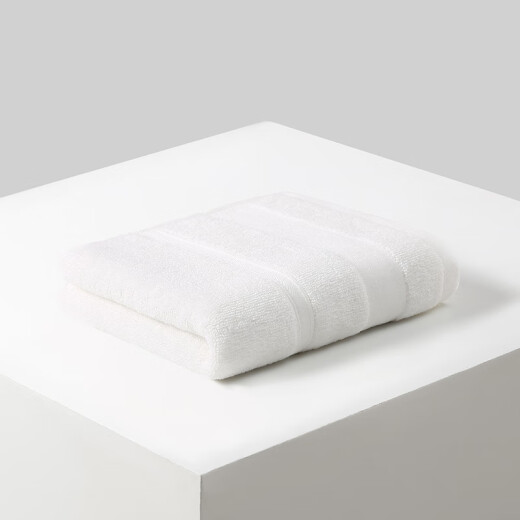 Nanjiren five-star hotel special towel pure cotton thickened advanced men and women face wash household absorbent water towel not easy to shed lily white [100% cotton] single towel [34*74cm]
