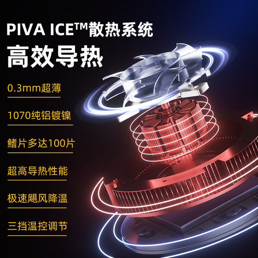 Piva Paiwei Ice Blade Max tablet radiator magnetic heat dissipation semiconductor refrigeration cooling artifact ipad chicken game b2max is suitable for Apple Xiaomi Huawei oppo cooling area upgrade Ice Blade MAX tablet model requires the use of a 45-watt PD charging head to achieve full power