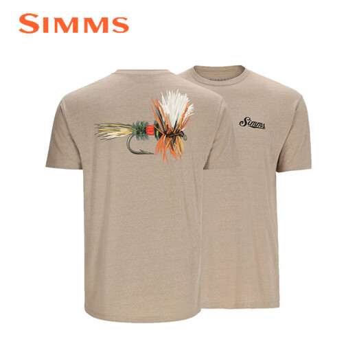 Simms Neue kurzärmelige T-Shirt Frühling und Sommer atmungsaktiv und bequeme Jungen Fashion Luya Outdoor-Angelanzug Weiche und komfortable, schnell trocknende PG-14099 Black S