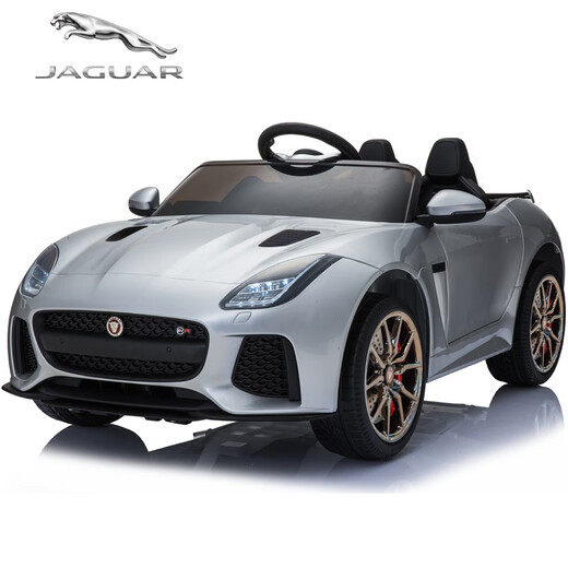 Xingchenhao Jaguar children's electric car four-wheel drive four-wheel with remote control battery car child baby toy car can sit in a stroller, painted red four-wheel drive + leather seat + swing + music + remote control