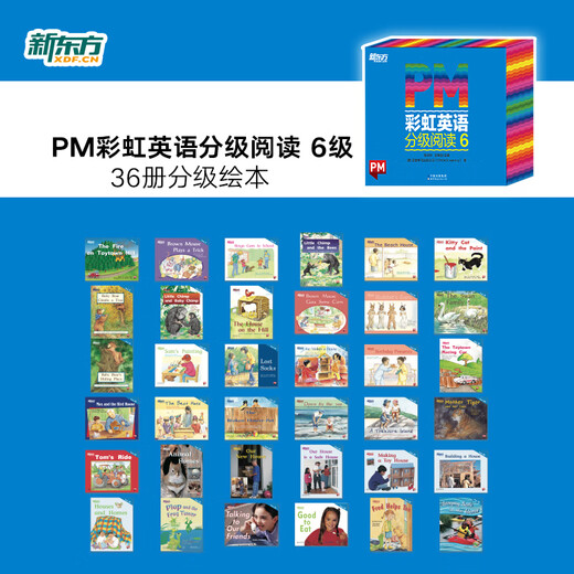 New Oriental Official Flagship Store PM Rainbow English Graded Reading Englisch-Bildbücher für Kinder für die Stufen 1–9 Komplettset Einzelbuch Optional American Cengage Original Kinderbuch Enlightenment English Picture Books für Kinder im Alter von 3–12 Jahren Integrierte englische Leselösung Wissenschaftlich bewertete Click-to-Read-Version PM Rainbow English Level 6 (Anwendbar für Klasse 3)