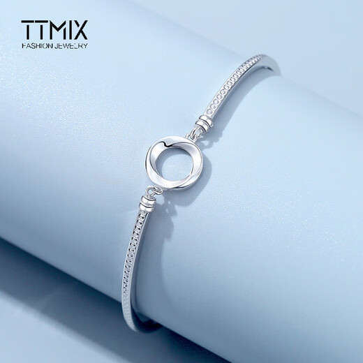 TTMIX fashion platinum bracelet women's pt950 platinum bracelet Möbius strip 5.23g