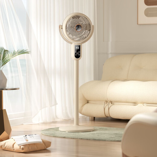 Yangzi (YANGZI) air circulation fan electric fan household fan desktop shaking head small fan vertical ventilation fan energy-saving living room dormitory fan large air volume floor fan voice heightening model 6-speed air volume/3D eight-figure shaking head/12H timing