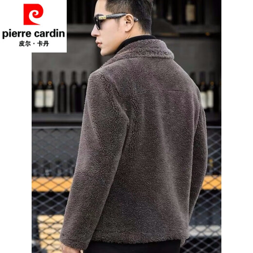 Pearcardan Mardy Brand Velvet Velvet Jacket для мужчин осенью и зимой 2025 г. Новое бархатное пальто для овец для мужчин в средней длине мужской одежды коричневая 3xl [170-180jin [Jin равняется 0,5 кг]]]
