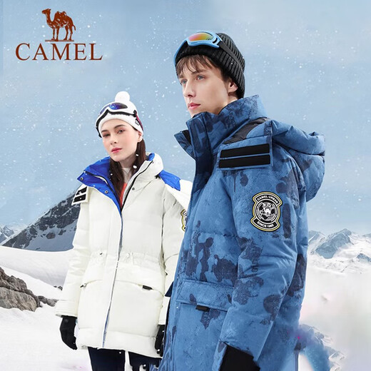 Veste de chameau extérieur vers le bas en milieu de longueur pour femmes épaissies de la femme épaissie du vent et des vêtements de travail à eau manteau chaud