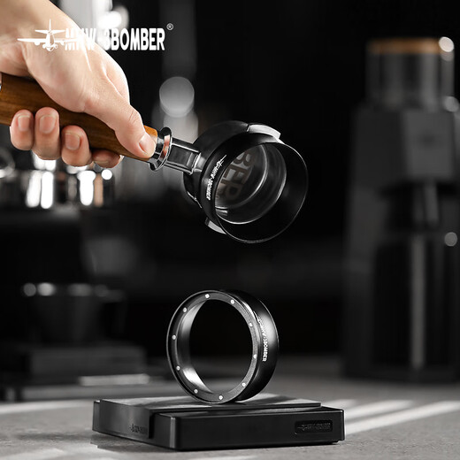 MHW-3BOMBER Bomber Coffee Powder Collecting Ring Magnetic Powder Collecting Cloth Ring Bean Grinding Machine Anti-Flying Powder 58mm Magnetic Powder Collecting Ring - Black - 58mm Universal
