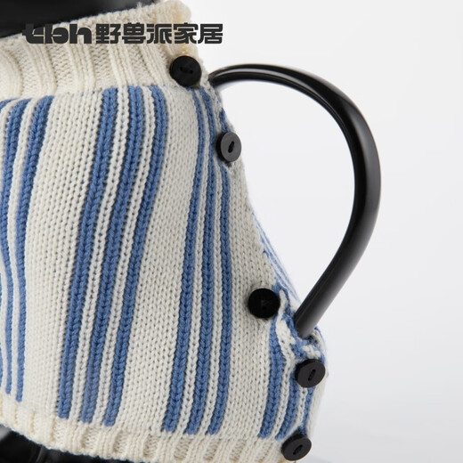 Brutalist Home (tbh) Urban Beast Black Panther Ceramic Relief One Pot Two Cups Tea Set Gift Box Gift Black Panther Ceramic Relief One Pot Two Cups Gift Box