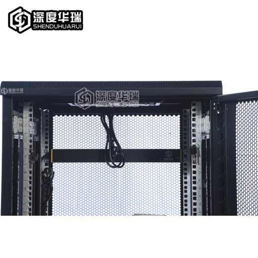 深度华瑞网络设备弱电机柜带锁 600深/宽 加厚款 适用网络交换机/UPS电源/监控 前后单开网门 WA-6627 600*600*1400 27U