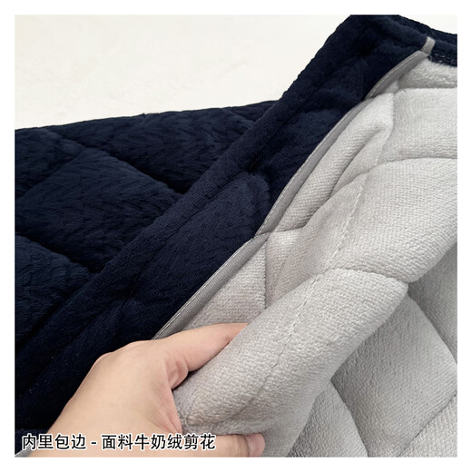 随阅睡衣男冬季加厚加绒三层夹棉珊瑚绒法兰绒套装中老年家居服爸爸装 N9921M灰 牛奶绒 升级加厚 L码(90-120斤）