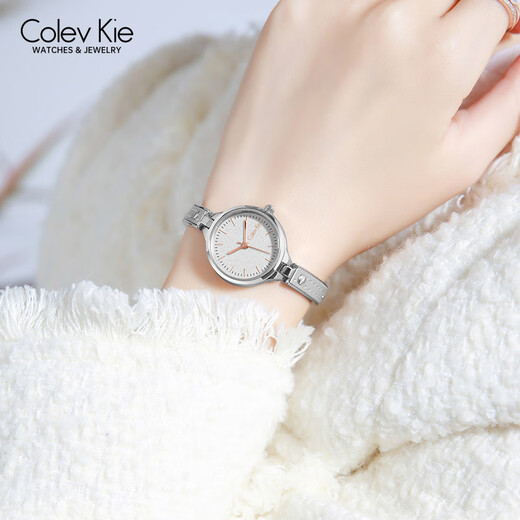 Colevkie birthday gift for girls, thoughtful, high-end and practical gift for girlfriend, wife, best friend, niche exquisite wedding anniversary, silver moon gray (gift box + bracelet + necklace)